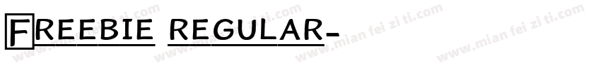 Freebie regular字体转换